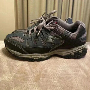 Mens Sketchers Memory Foam Sneaker Tennis Shoe in Blue Size 8